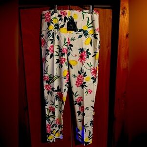 Talbots floral pants new with tags